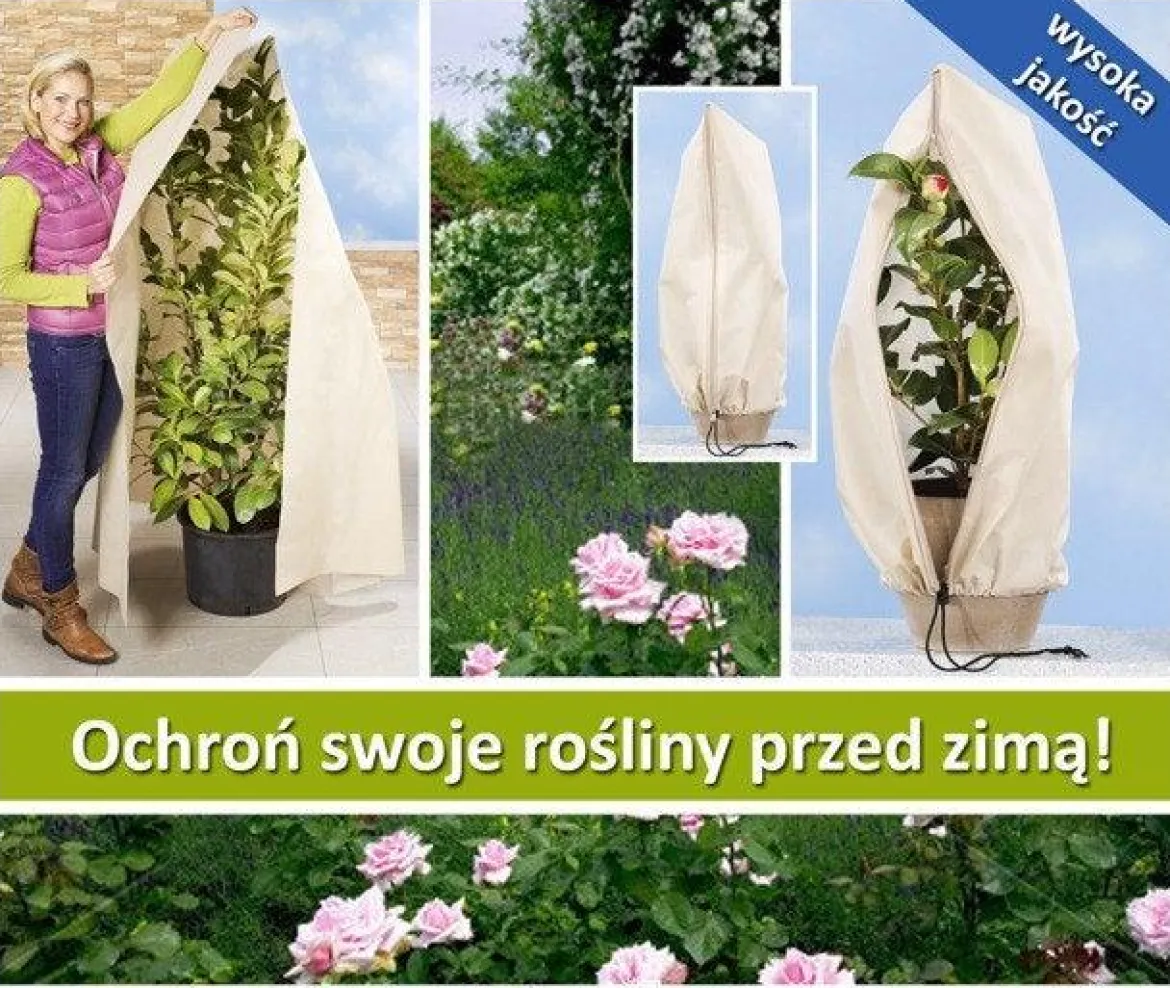 Agrowłóknina zimowa do ochrony roślin, 240 x 200 cm