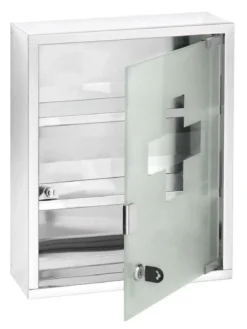 Apteczka MEDICINE CHEST zamykana na kluczyk - 30 x 12 x 40 cm, WENKO