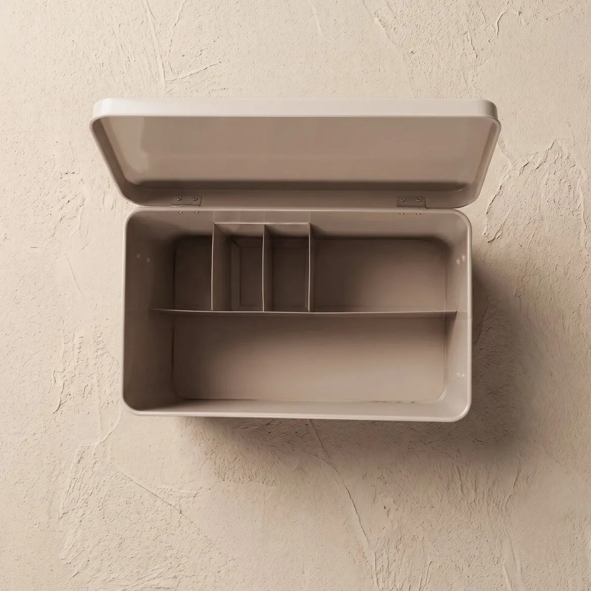 Apteczka metalowa z wyjmowaną tacką, 32,5 x 16,5 x 20,5 cm
