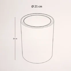 Łazienkowy kosz na śmieci RUND, 6 l