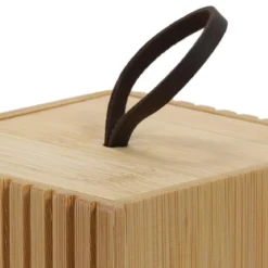 Bambusowy organizer do łazienki, 9 x 9 x 9 cm