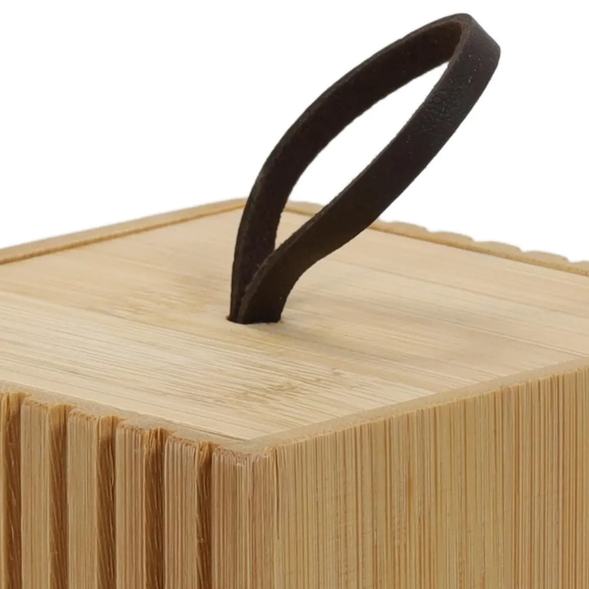 Bambusowy organizer do łazienki, 9 x 9 x 9 cm