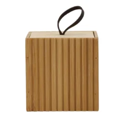 Bambusowy organizer do łazienki, 9 x 9 x 9 cm