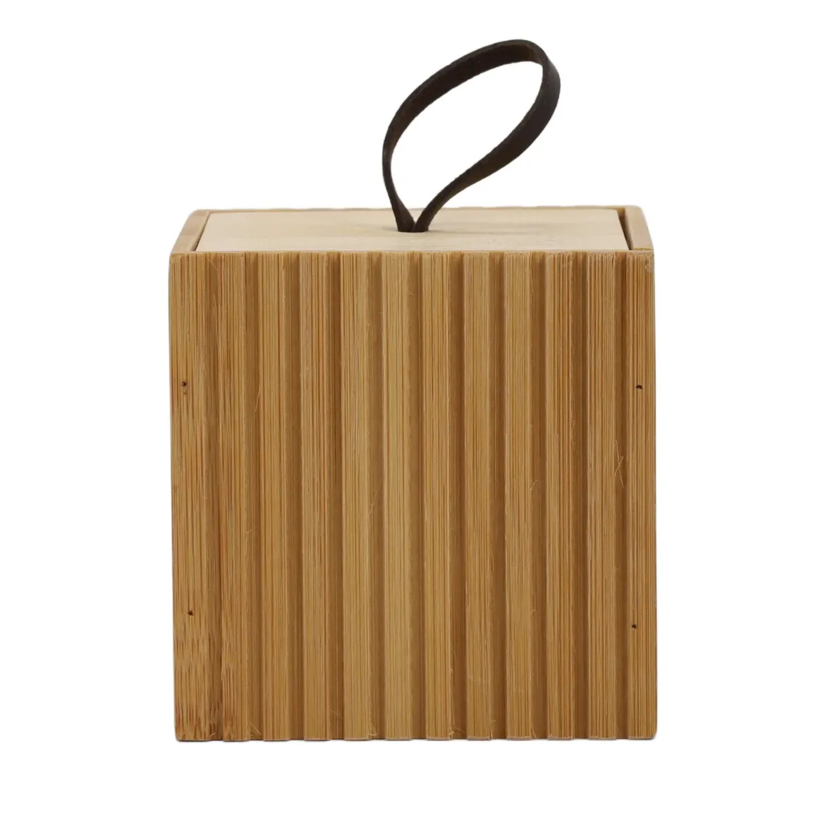 Bambusowy organizer do łazienki, 9 x 9 x 9 cm