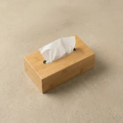 Bambusowy pojemnik na chusteczki SOVO, 25 x 13 cm
