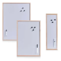 Biała tablica magnetyczna z pisakiem, 20 x 60 cm