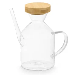 Butelka na oliwę INTRA z bambusową pokrywką, 600 ml