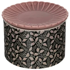 Ceramiczne pudełko z talerzykiem, Ø 12,5 cm