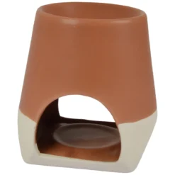 Ceramiczny kominek na tealight i wosk zapachowy, 10,5 cm