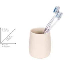 Ceramiczny kubek na szczoteczki MARGO, Ø 8,2 cm