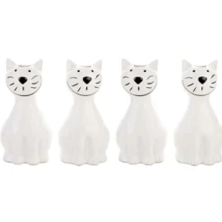 Ceramiczny nawilżacz powietrza na kaloryfer KOT, 4 sztuki w zestawie