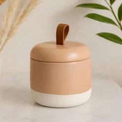 Ceramiczny pojemnik na waciki THE PASTELS, Ø 10 cm