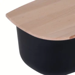 Chlebak z bukową deską do krojenia