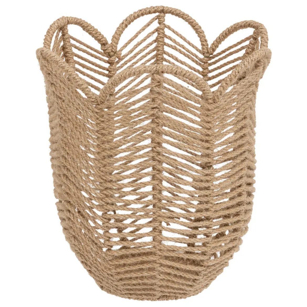 Dekoracja do domu 3 plecione kwiatki FLORAL, 3 sztuki