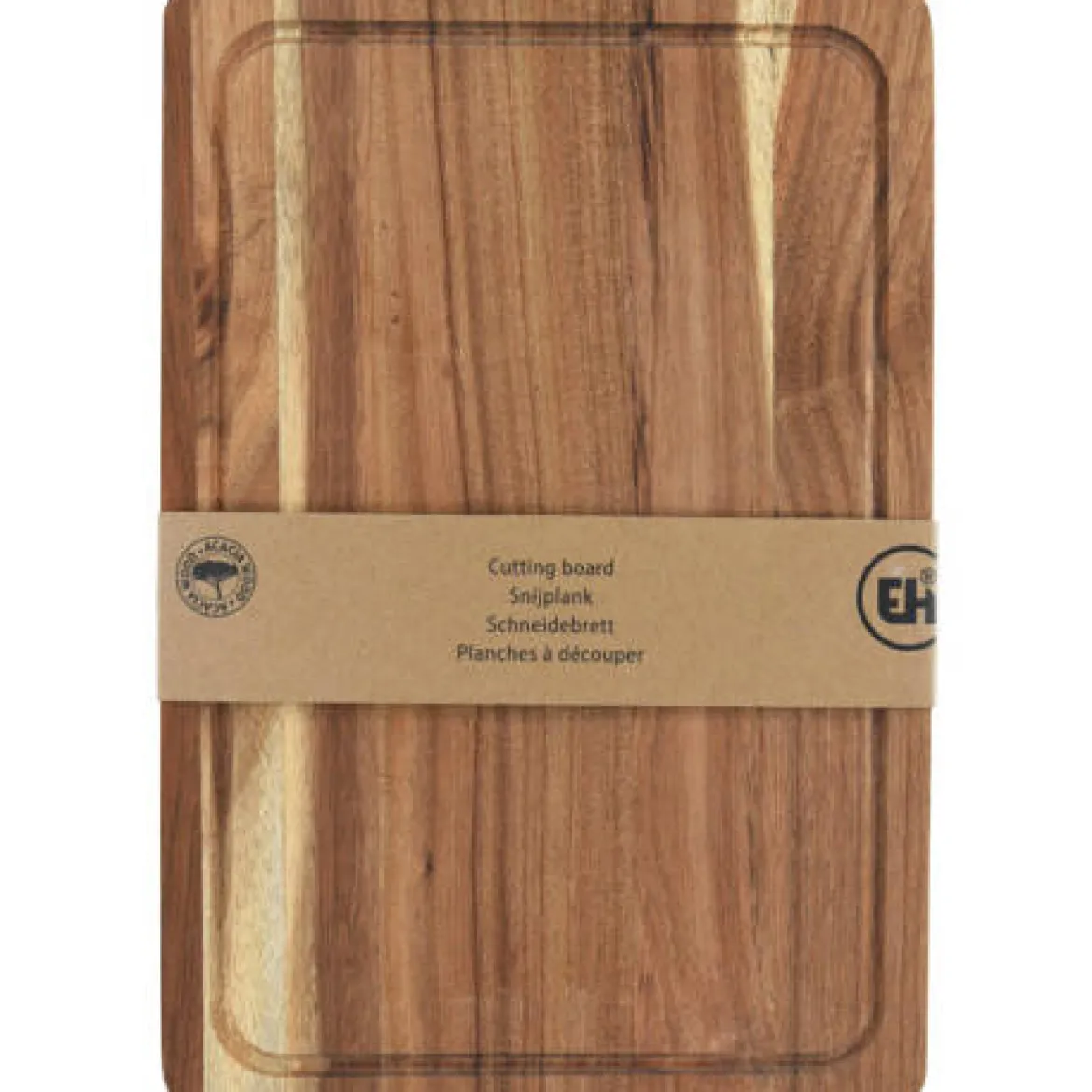 Deska do krojenia drewniana akcja WOOD, 37 x 25 x 1,6 cm