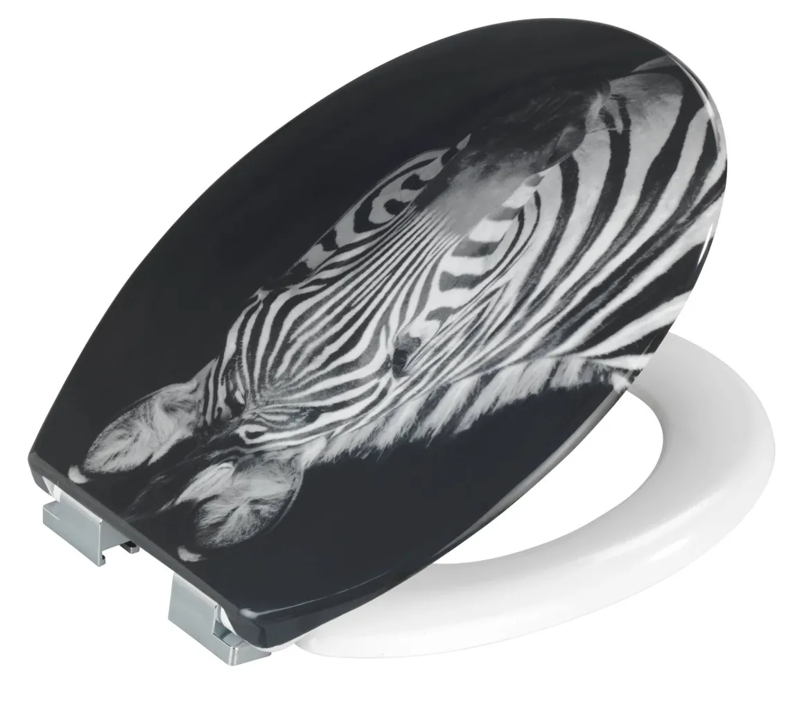 Deska sedesowa Zebra, Duroplast, 45 x 37,5 cm, Allstar