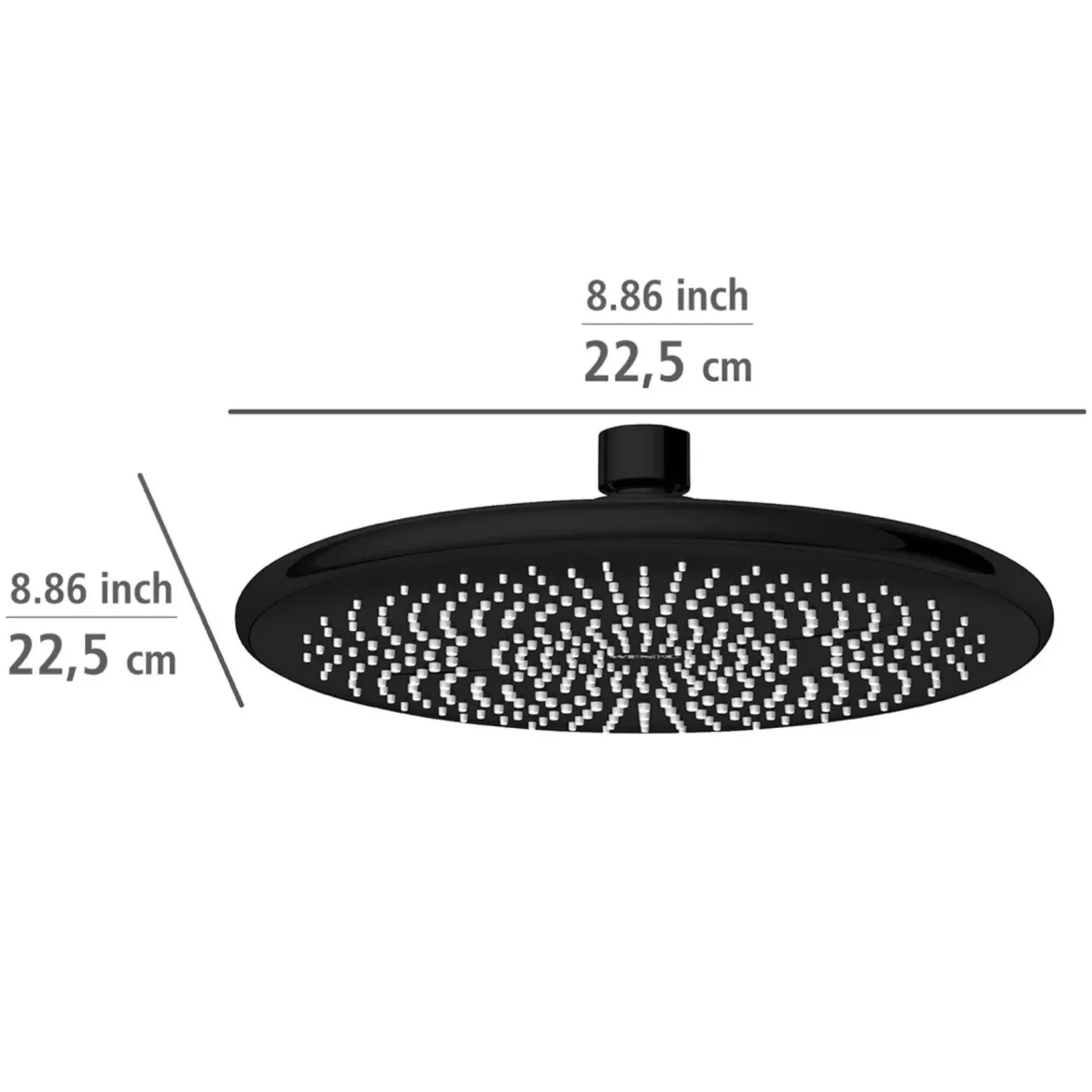 Deszczownica sufitowa oszczędzająca wodę, Ø 22,5 cm, WENKO