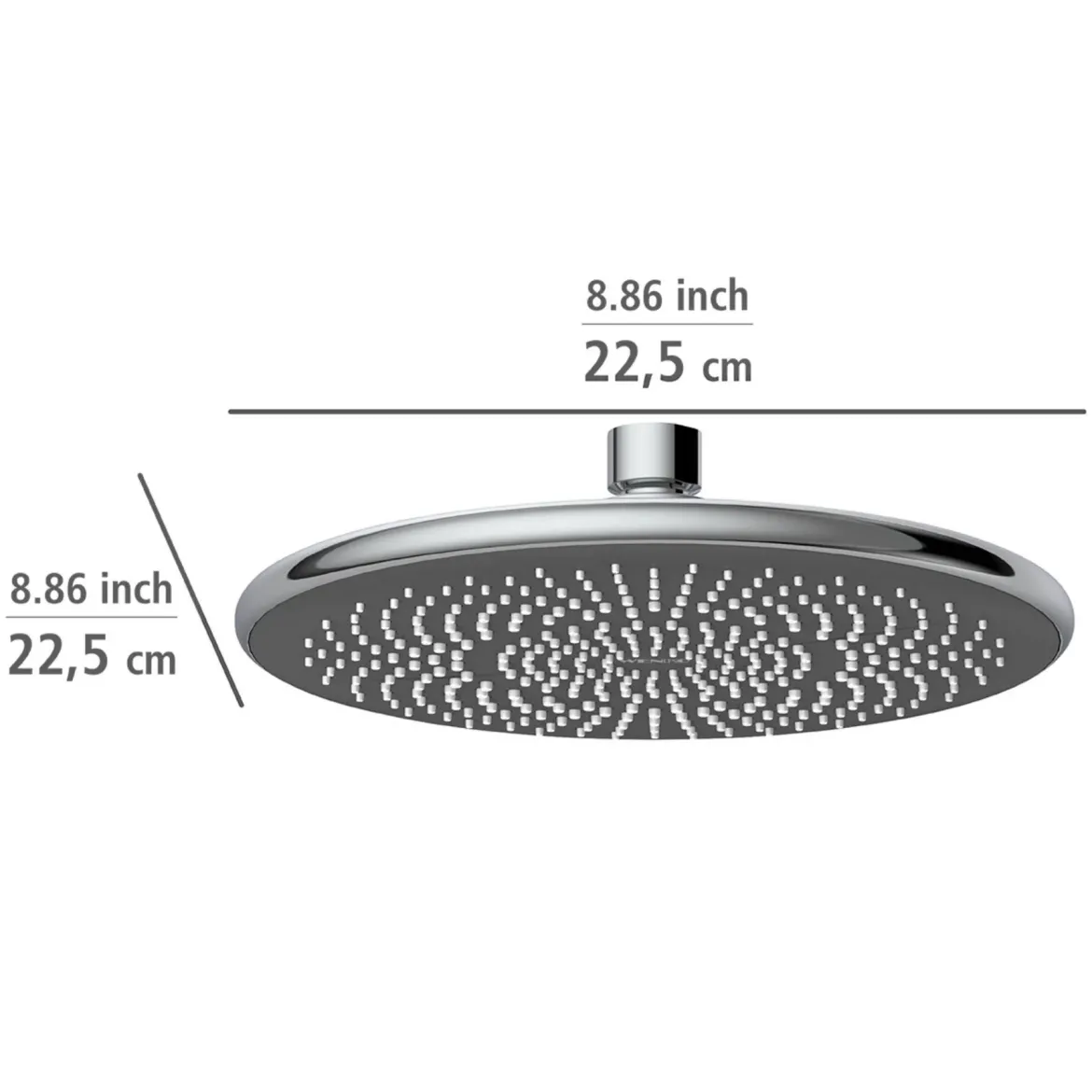 Deszczownica sufitowa oszczędzająca wodę, Ø 22,5 cm, WENKO