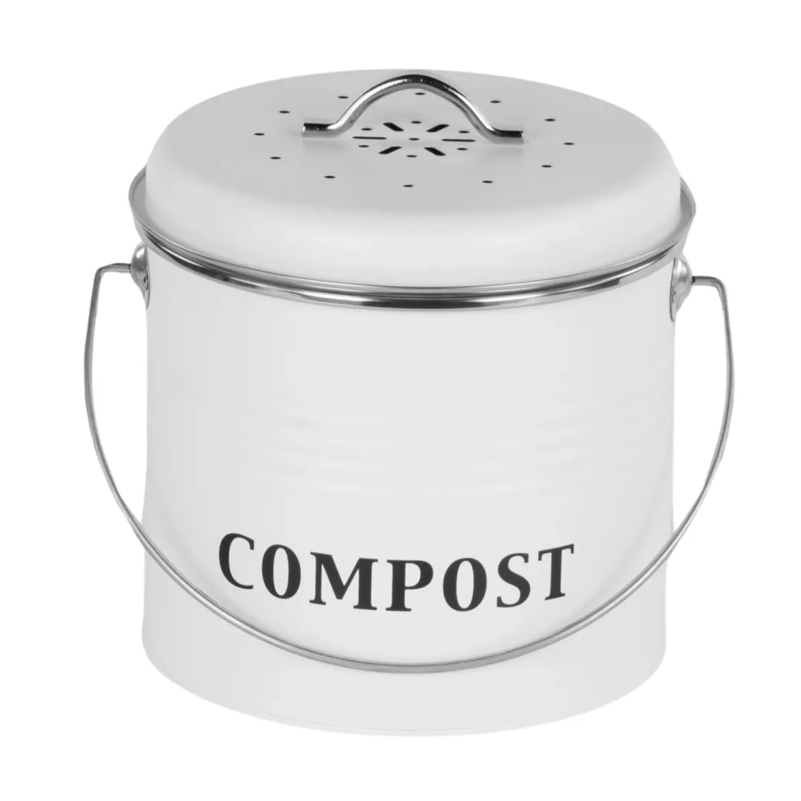 Domowy kompostownik metalowy, 3,5 l