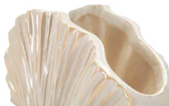 Doniczka ceramiczna PERLY, biała, 27x8x19 cm
