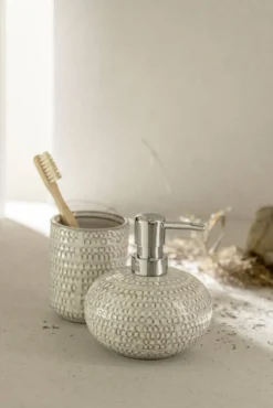 Dozownik do mydła ceramiczny, Pergole Cream, WENKO