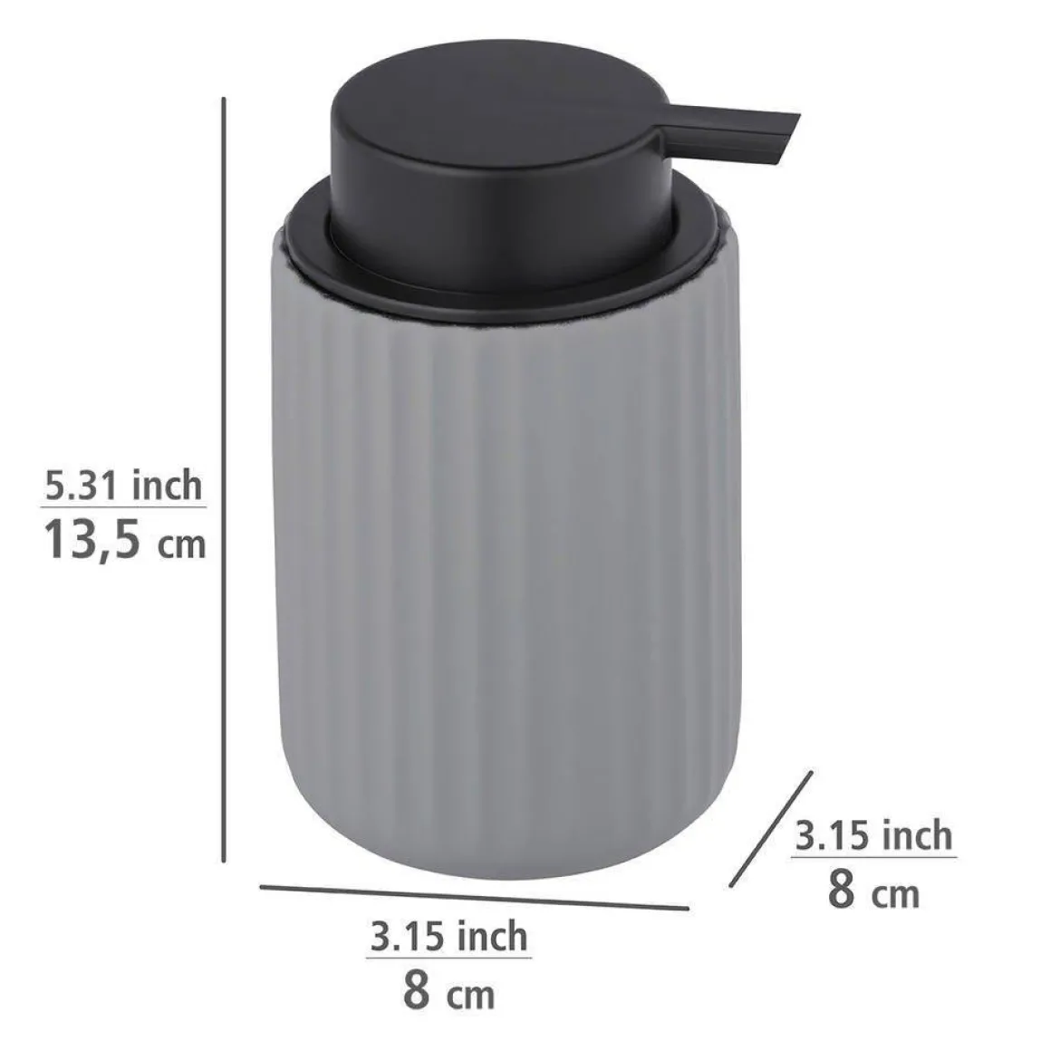 Dozownik do mydła w płynie BELLUNO, ceramiczny, 300 ml, Wenko
