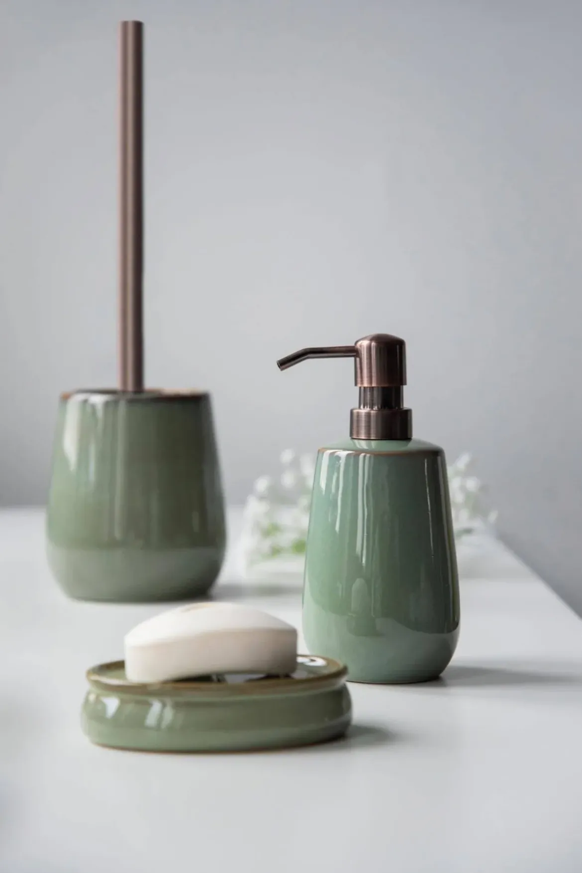 Dozownik do mydła w płynie SIRMIONE, ceramiczny, 430 ml, WENKO