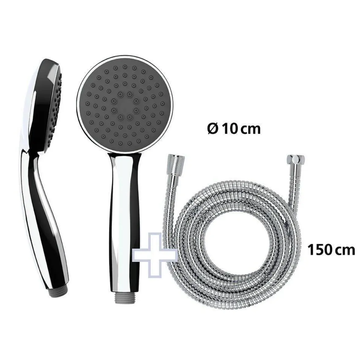 Drążek prysznicowy LED 74 cm, ciepła biel, WENKO, biały