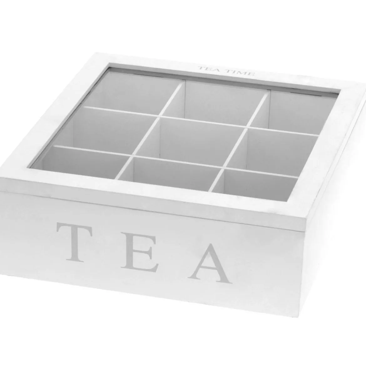 Drewniana herbaciarka TEA, 9 przegródek