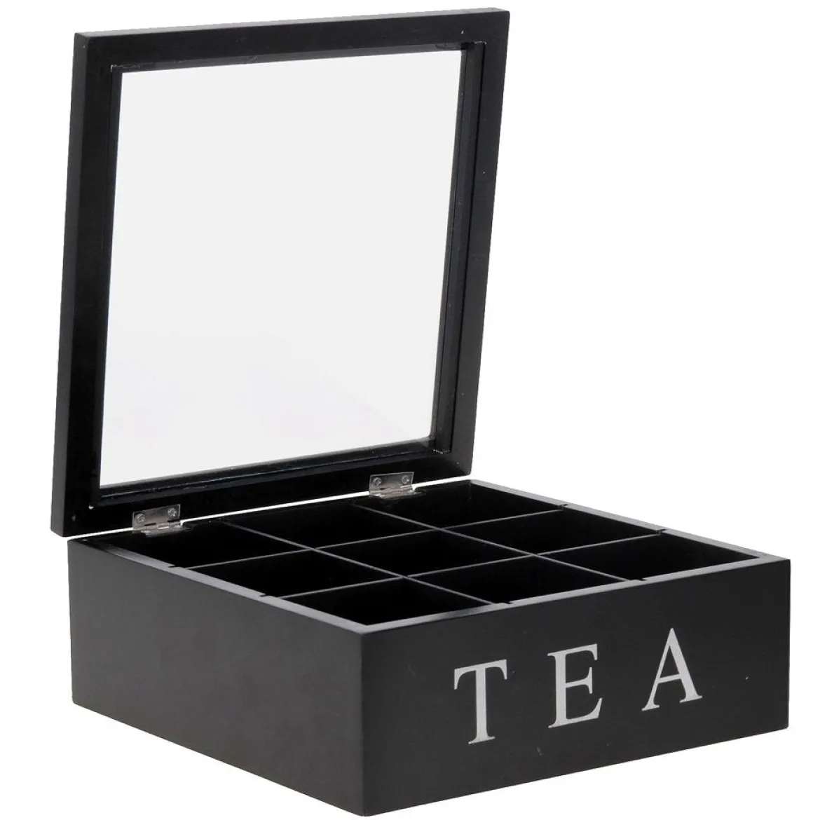 Drewniana herbaciarka TEA, 9 przegródek