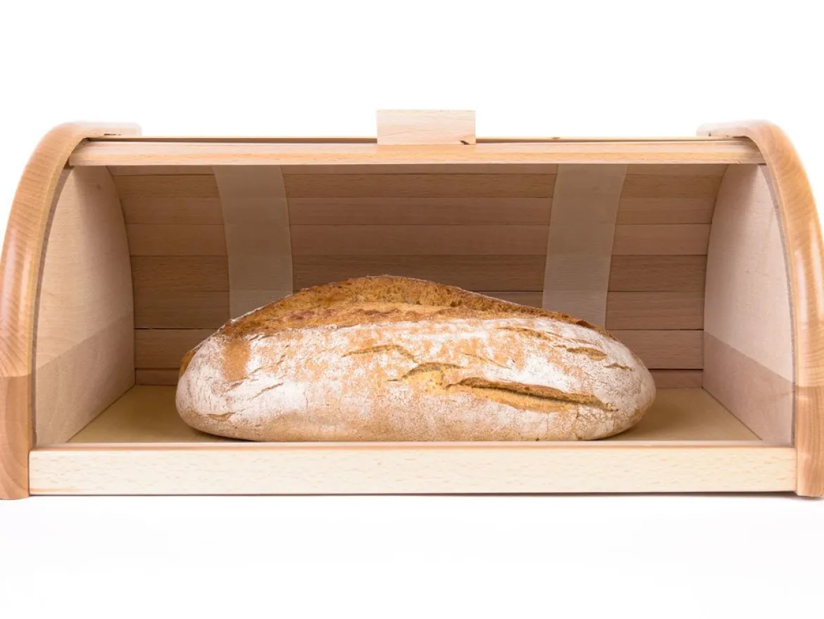 Drewniany chlebak, pojemnik na pieczywo, 40x28x18cm, ZELLER