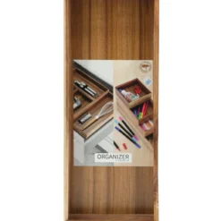 Drewniany organizer na biurko HEDO do szuflady, 37,5 x 15 x 5 cm