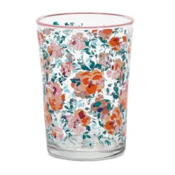 Duża szklanka w kwiatowy wzór, 510 ml