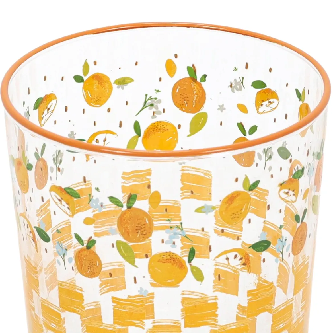 Duża szklanka w owocowy wzór, 510 ml