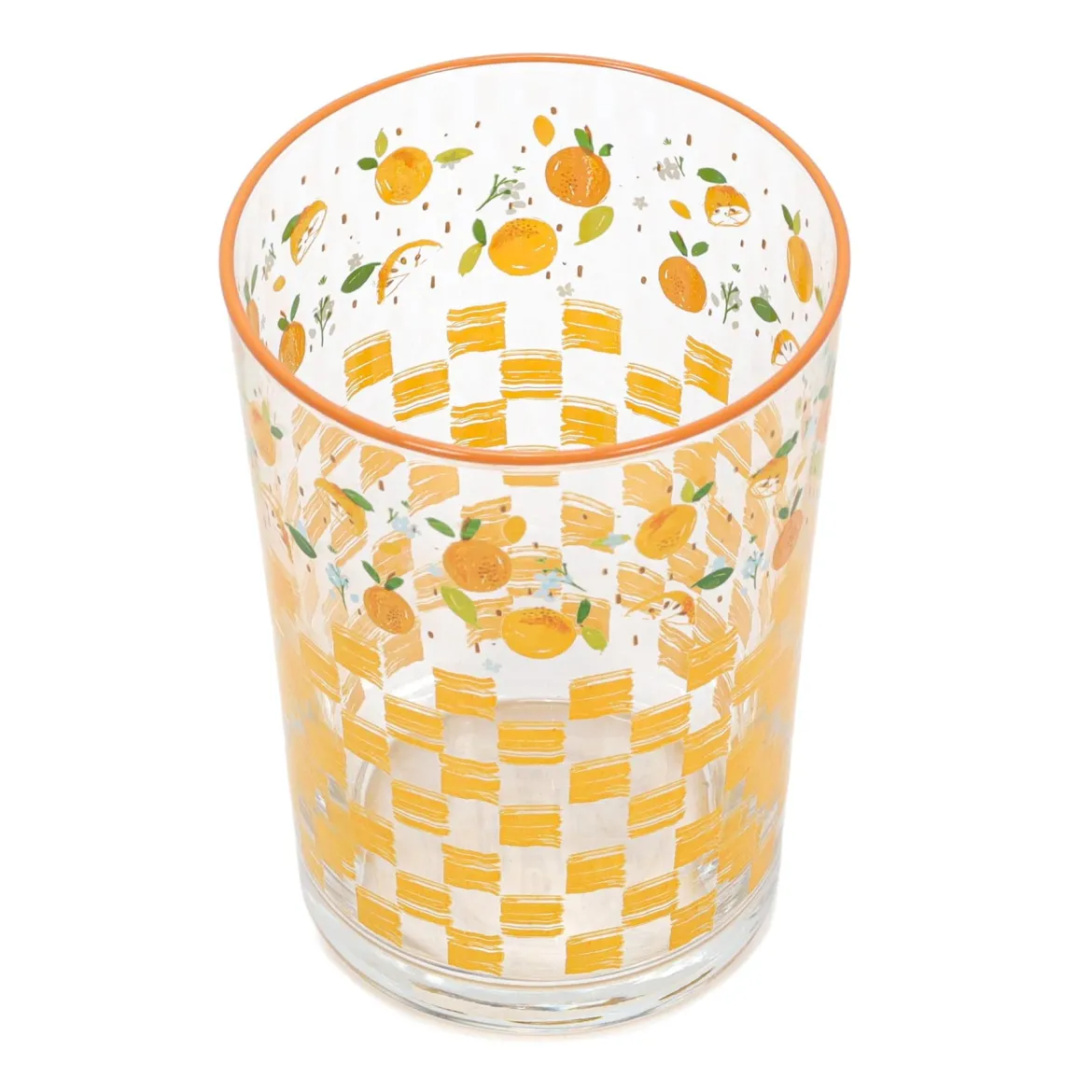 Duża szklanka w owocowy wzór, 510 ml
