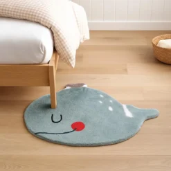 Dywanik do pokoju dziecięcego MOBY, 85 x 60 cm, wieloryb