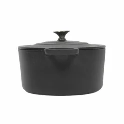 Żeliwny kociołek z pokrywką, Ø 24 cm