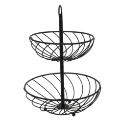 Etażerka metalowa, 2 poziomy, wys. 38 cm