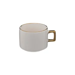 Filiżanki ceramiczne na stojaku ARYA, 170 ml, 4 sztuki