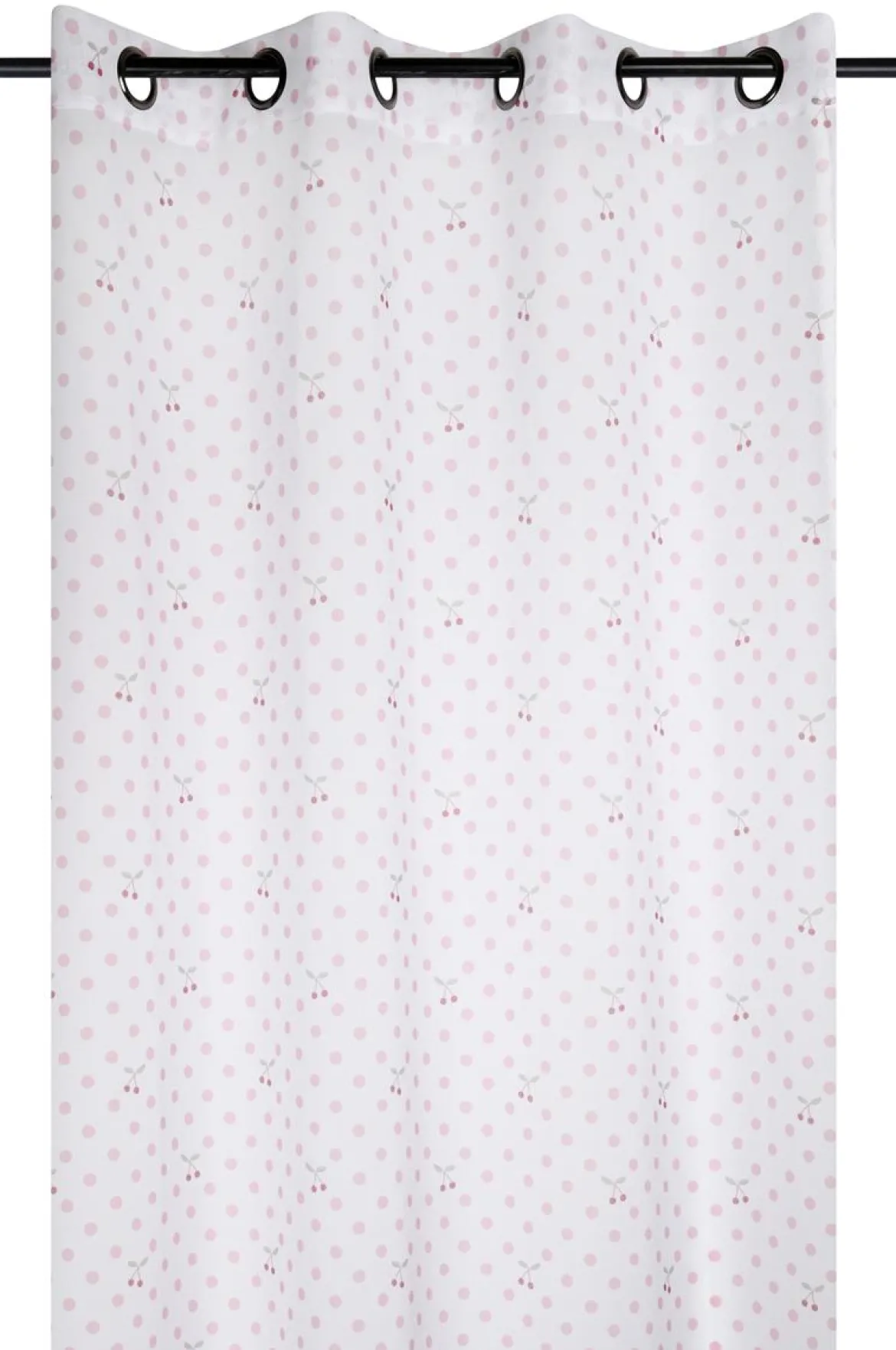Firana MATTY wzór w wisienki, 140 x 260 cm