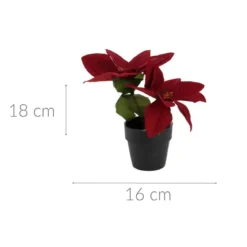 Gwiazda betlejemska sztuczna w doniczce, wys. 18 cm