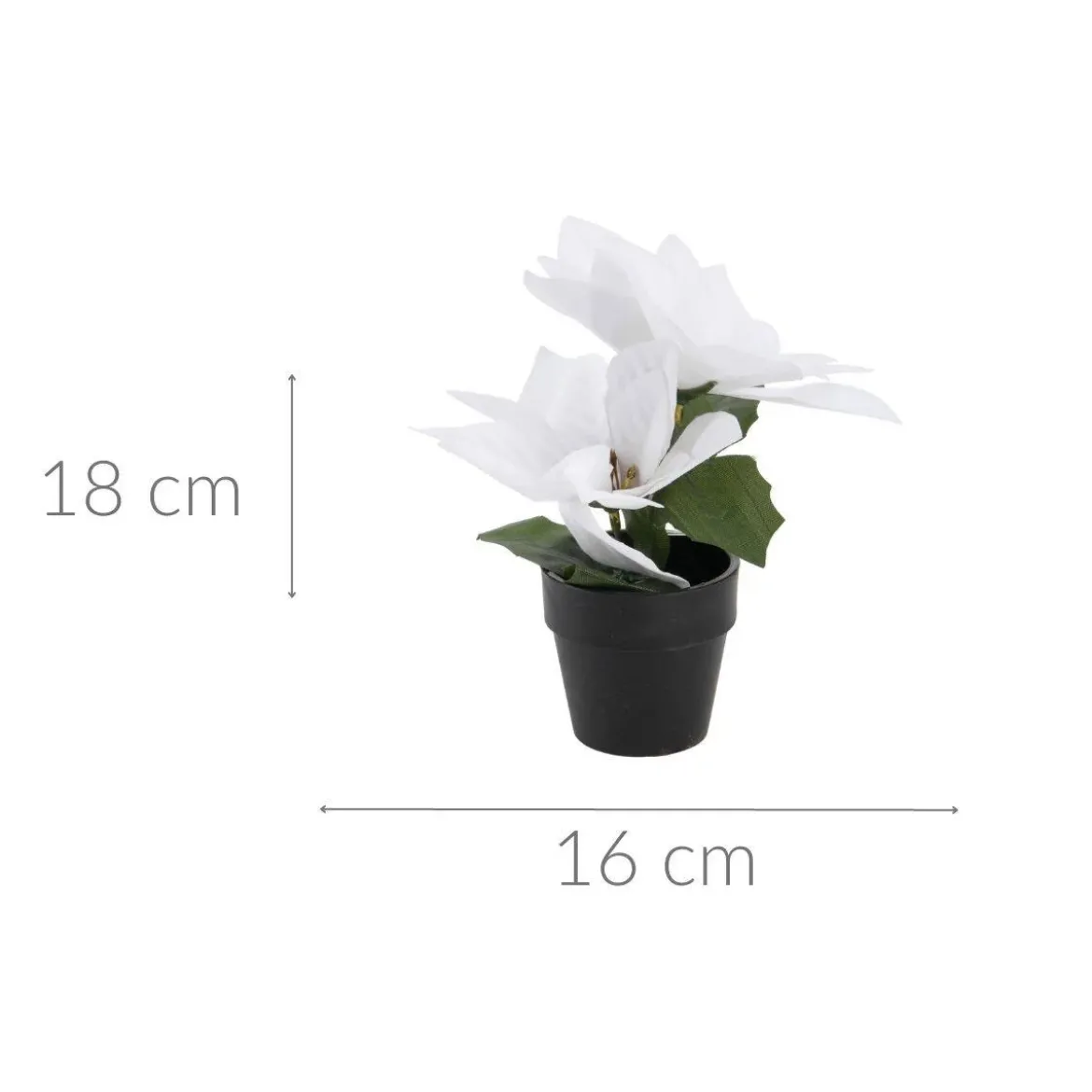 Gwiazda betlejemska sztuczna w doniczce, wys. 18 cm