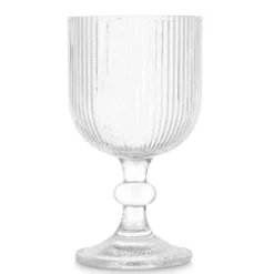 Kieliszek do wody w prążki, 370 ml, 6 sztuk