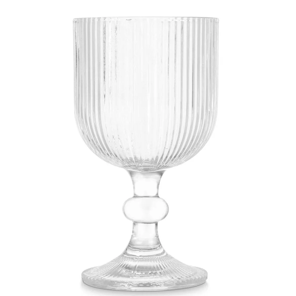 Kieliszek do wody w prążki, 370 ml, 6 sztuk
