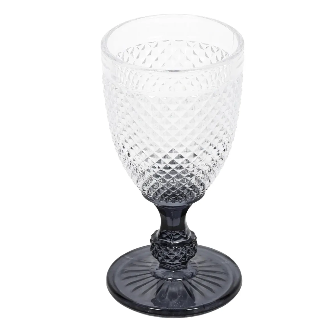 Kieliszek do wody z kryształowym wzorem, 256 ml, 6 sztuk