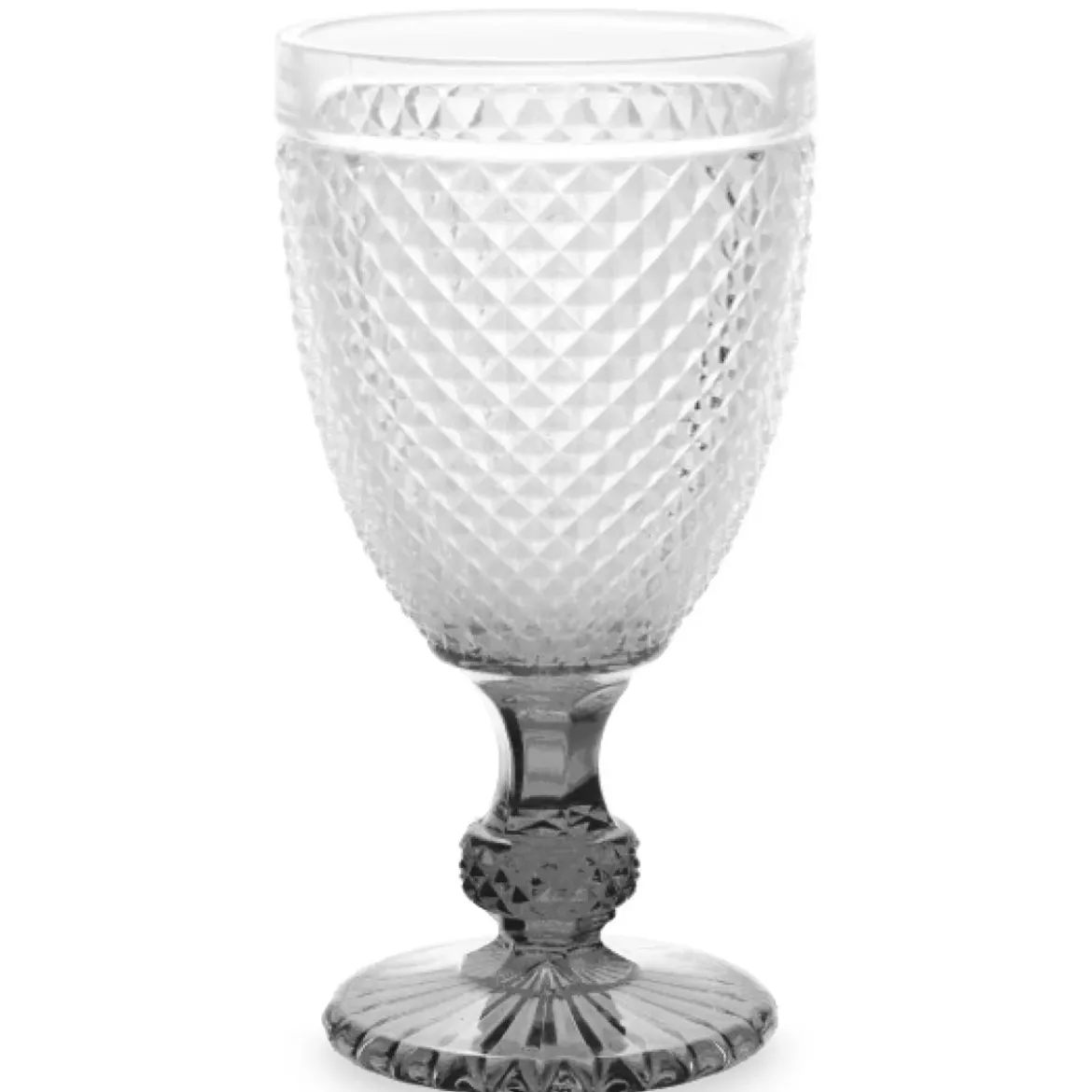 Kieliszek do wody z kryształowym wzorem, 256 ml, 6 sztuk