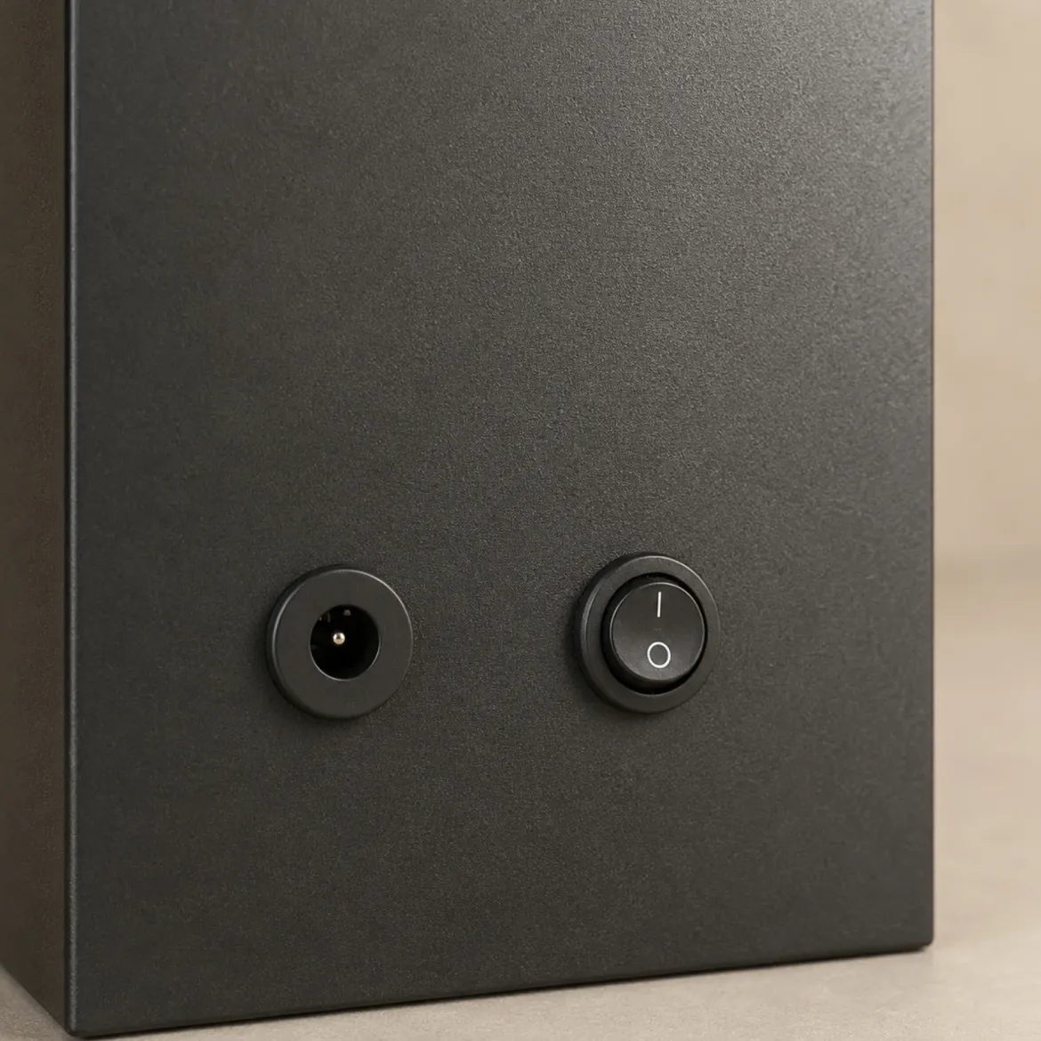 Kominek dekoracyjny LED, metalowy, 10 x 29 x 23 cm