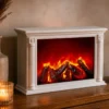 Kominek dekoracyjny LED w stylu klasycznym, 10 x 33 x 21 cm
