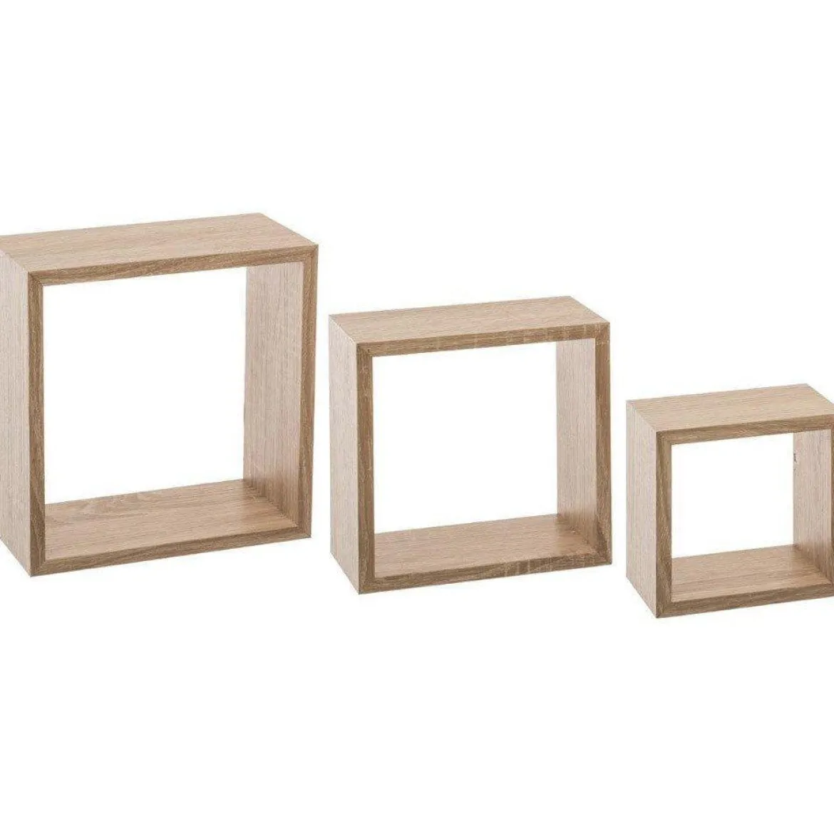 Komplet trzech półek dekoracyjnych ściennych CUBE