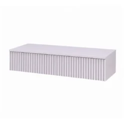 Konsola wisząca z 2 szufladami, front ryflowany, 100 x 38 x 17 cm